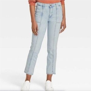 Universal Thread High Rise Slim Straight Utility Style Jean